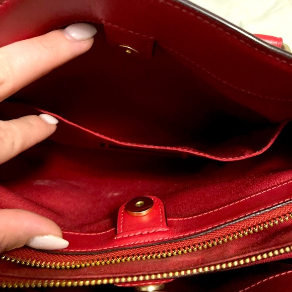 COACH Rowan Satchel signature canvas crossbody purse - Picture 4 of 6